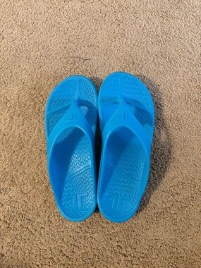 Women's Blue Slide Sandals